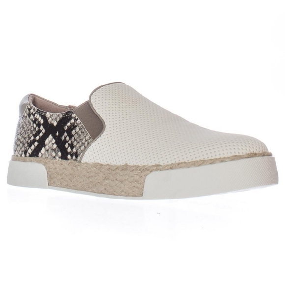 Sam Edelman Banks Espadrille Slip-On Sneakers White Snakeskin Size 6 - Picture 12 of 12